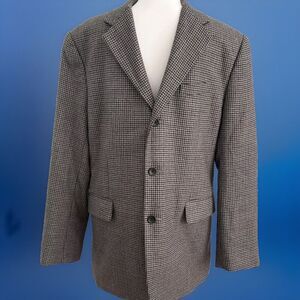Banana Republic Mens Wool Herringbone Blazer Sport‎ Coat Jacket Size 44R